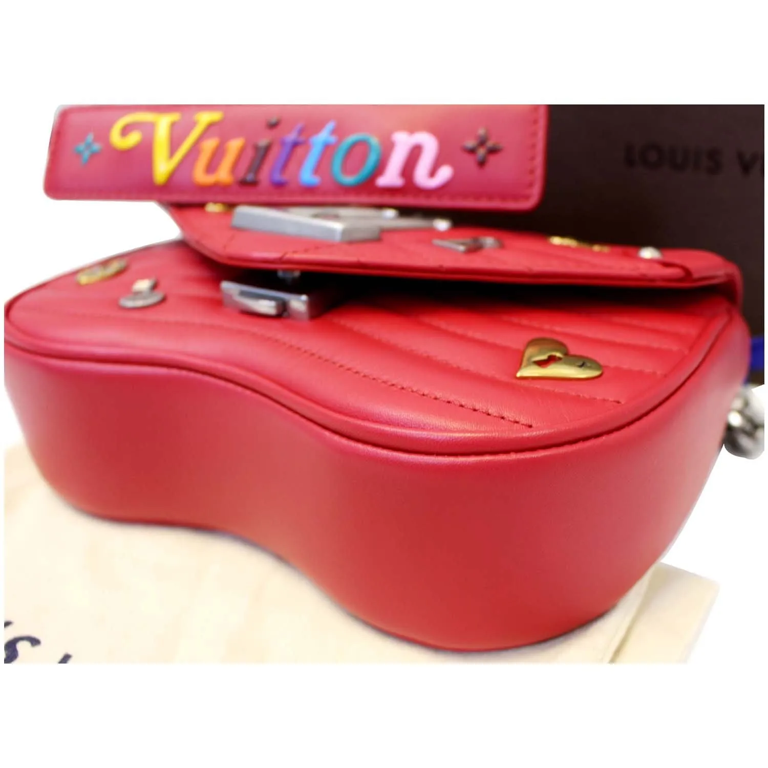 LOUIS VUITTON Love Lock New Wave PM Chain Shoulder Bag