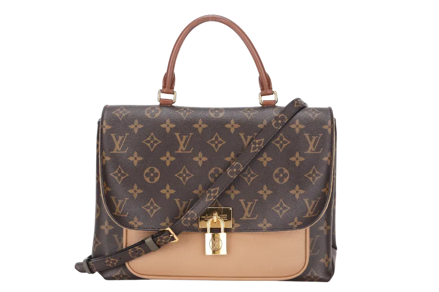 LOUIS VUITTON MARIGNAN MESSENGER BAG (AR2108) MONOGRAM CANVAS GOLD HARDWARE, WITH STRAP, NO DUST COVER