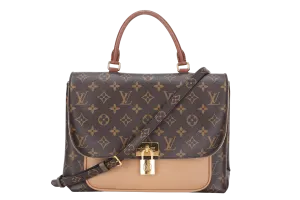 LOUIS VUITTON MARIGNAN MESSENGER BAG (AR2108) MONOGRAM CANVAS GOLD HARDWARE, WITH STRAP, NO DUST COVER