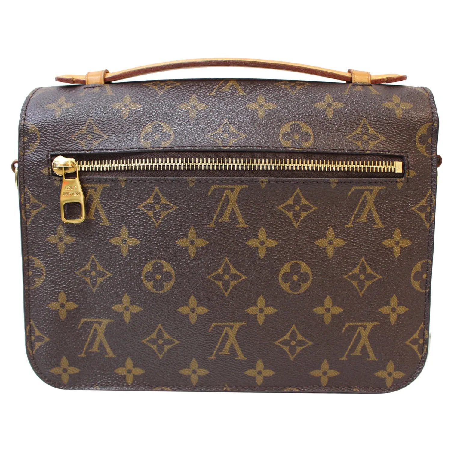 LOUIS VUITTON Metis Pochette Monogram Canvas Crossbody Bag Brown