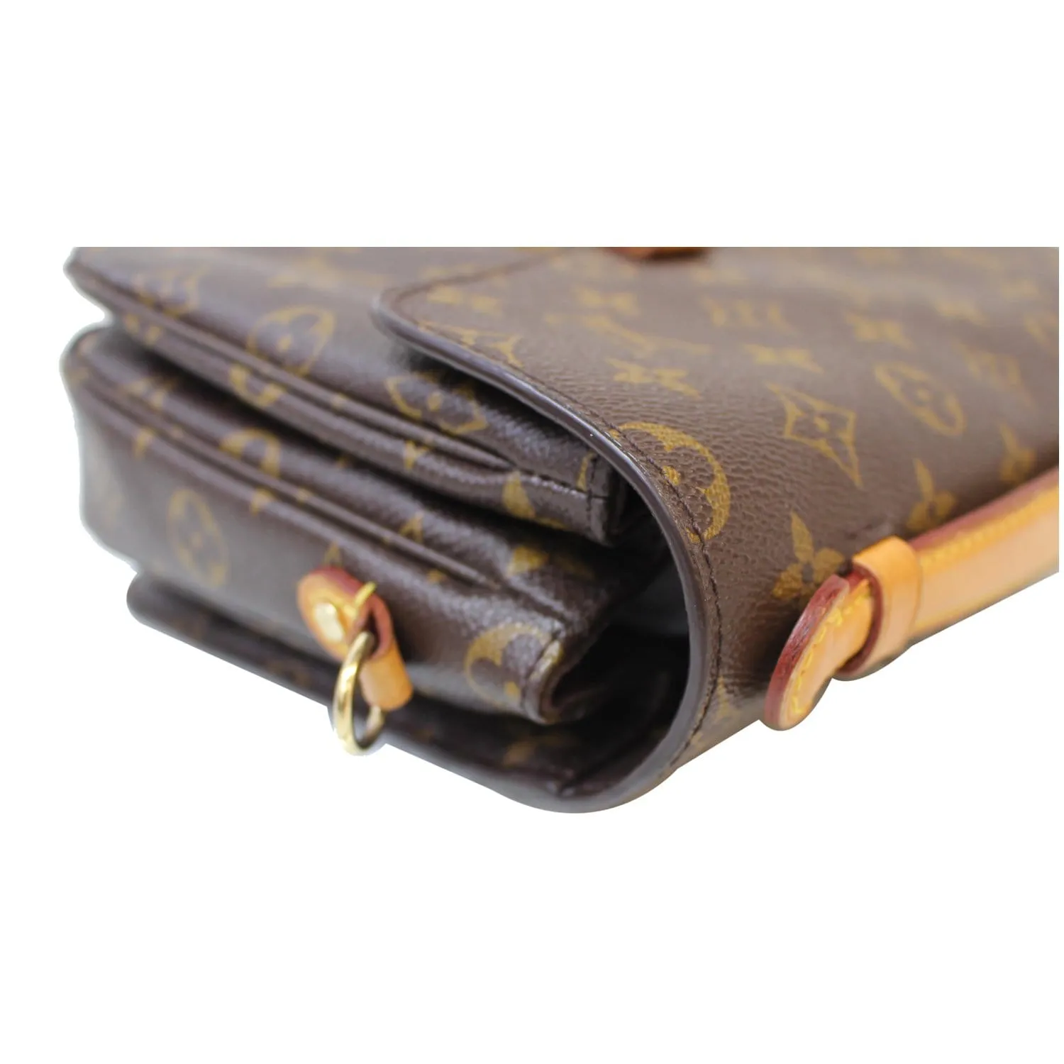 LOUIS VUITTON Metis Pochette Monogram Canvas Crossbody Bag Brown