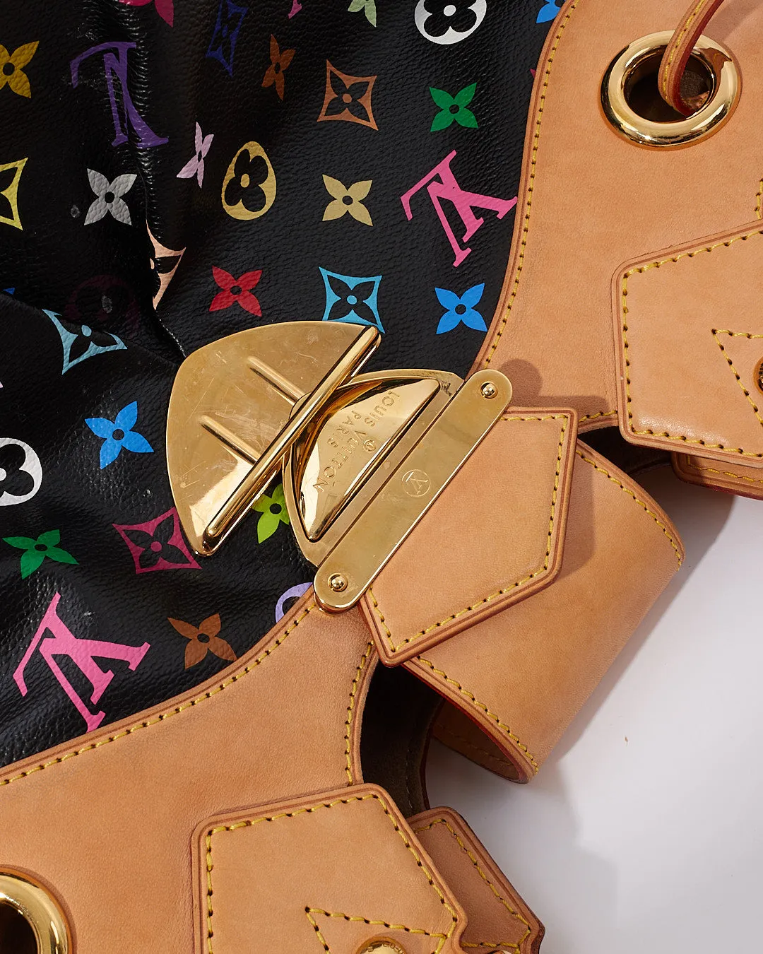 Louis Vuitton Monogram Black Multi Colour Ursula Shoulder Bag
