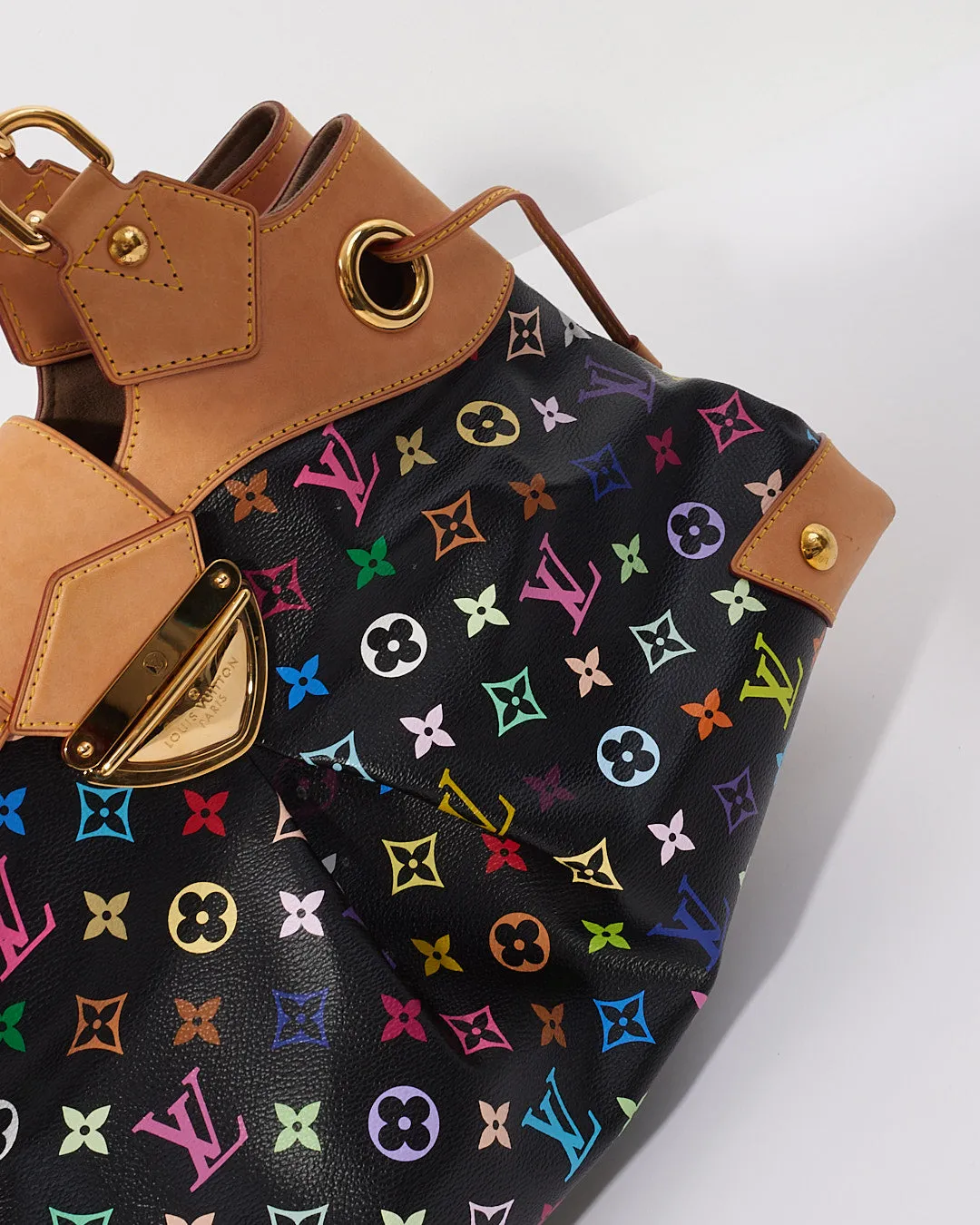 Louis Vuitton Monogram Black Multi Colour Ursula Shoulder Bag