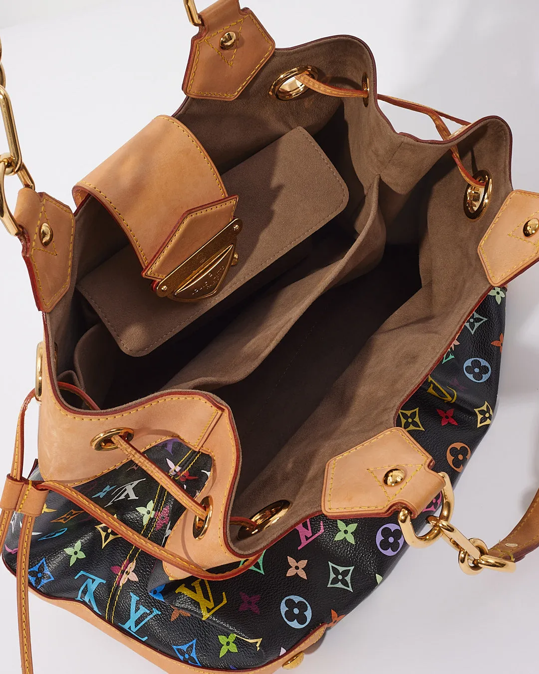 Louis Vuitton Monogram Black Multi Colour Ursula Shoulder Bag