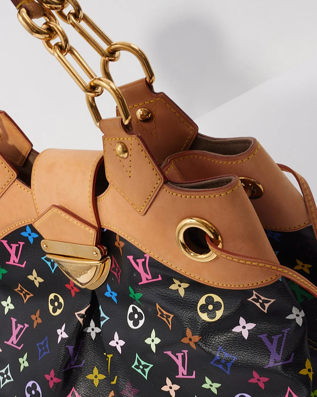 Louis Vuitton Monogram Black Multi Colour Ursula Shoulder Bag