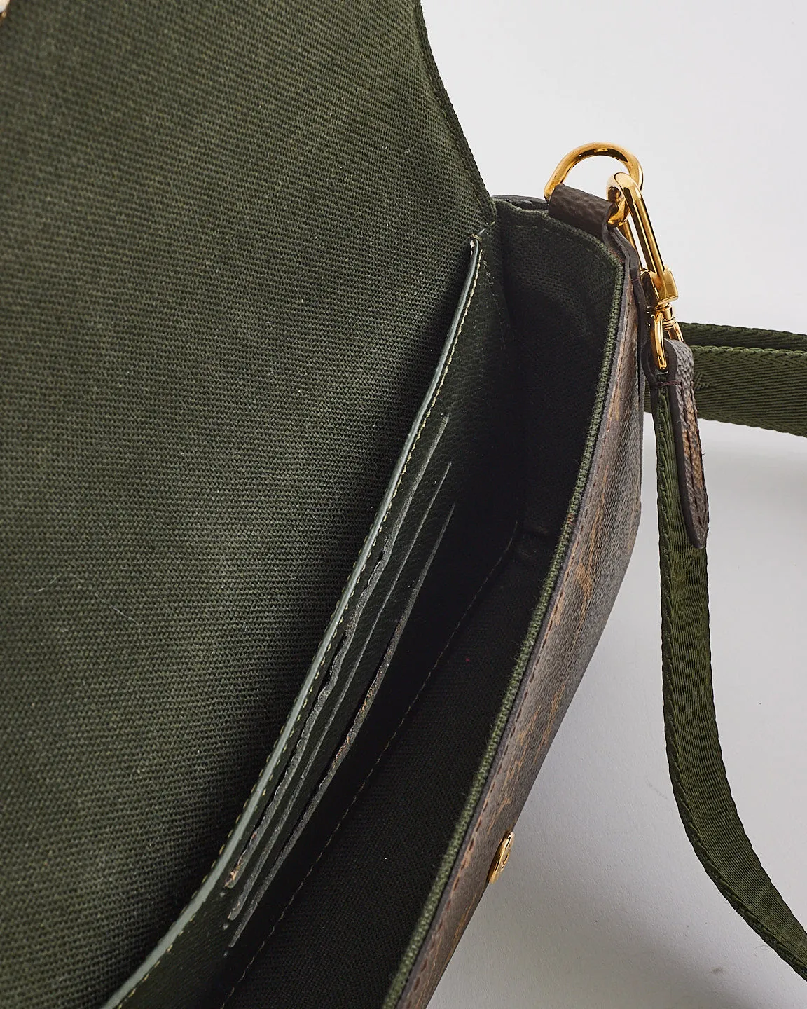 Louis Vuitton Monogram Canvas Félicie Strap & Go Crossbody with Khaki Strap