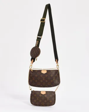 Louis Vuitton Monogram Canvas Green Multi Pochette Accessoire