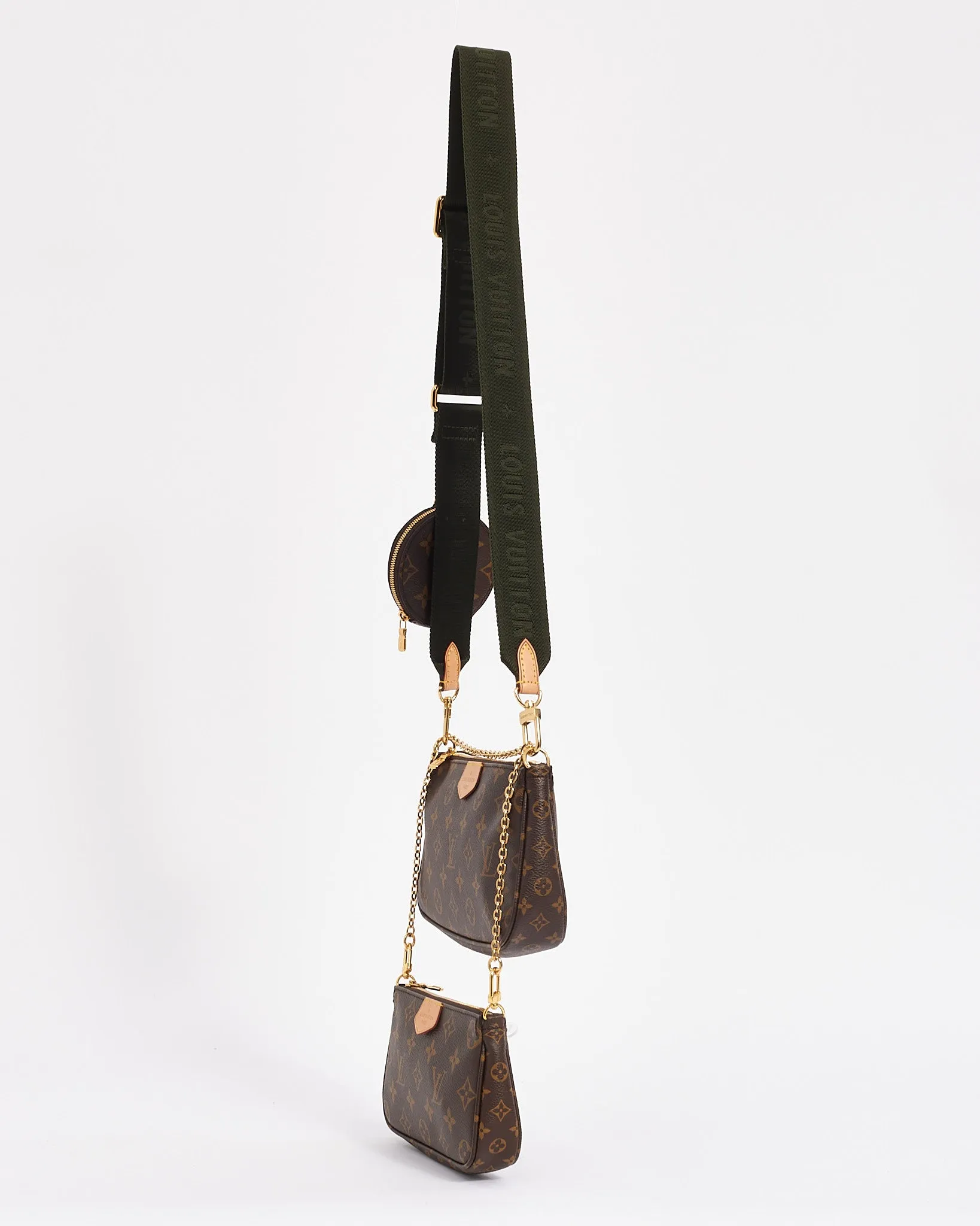 Louis Vuitton Monogram Canvas Green Multi Pochette Accessoire