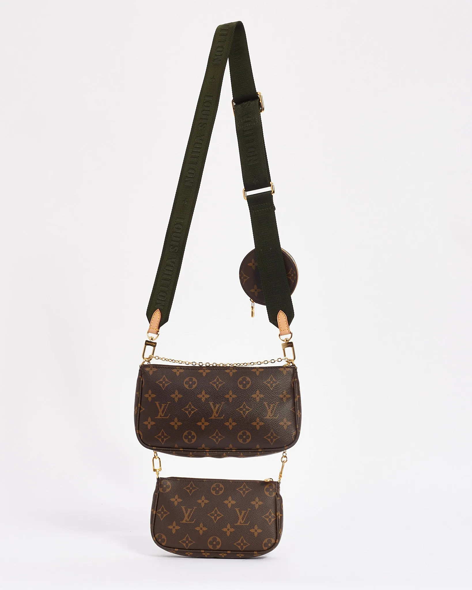 Louis Vuitton Monogram Canvas Green Multi Pochette Accessoire