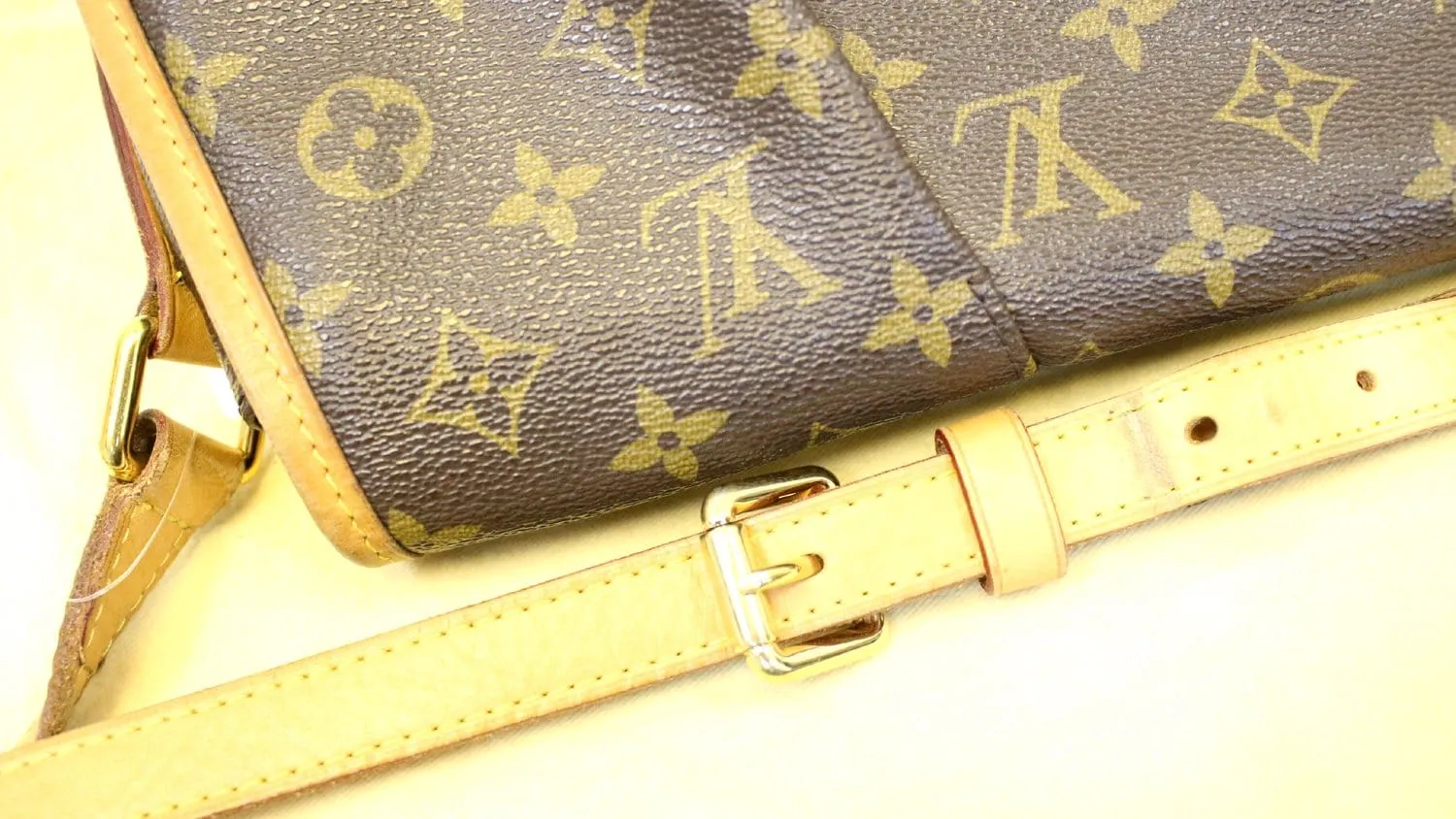 LOUIS VUITTON Monogram Canvas Menilmontant MM Crossbody Bag