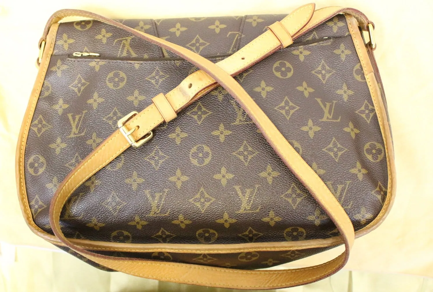 LOUIS VUITTON Monogram Canvas Menilmontant MM Crossbody Bag