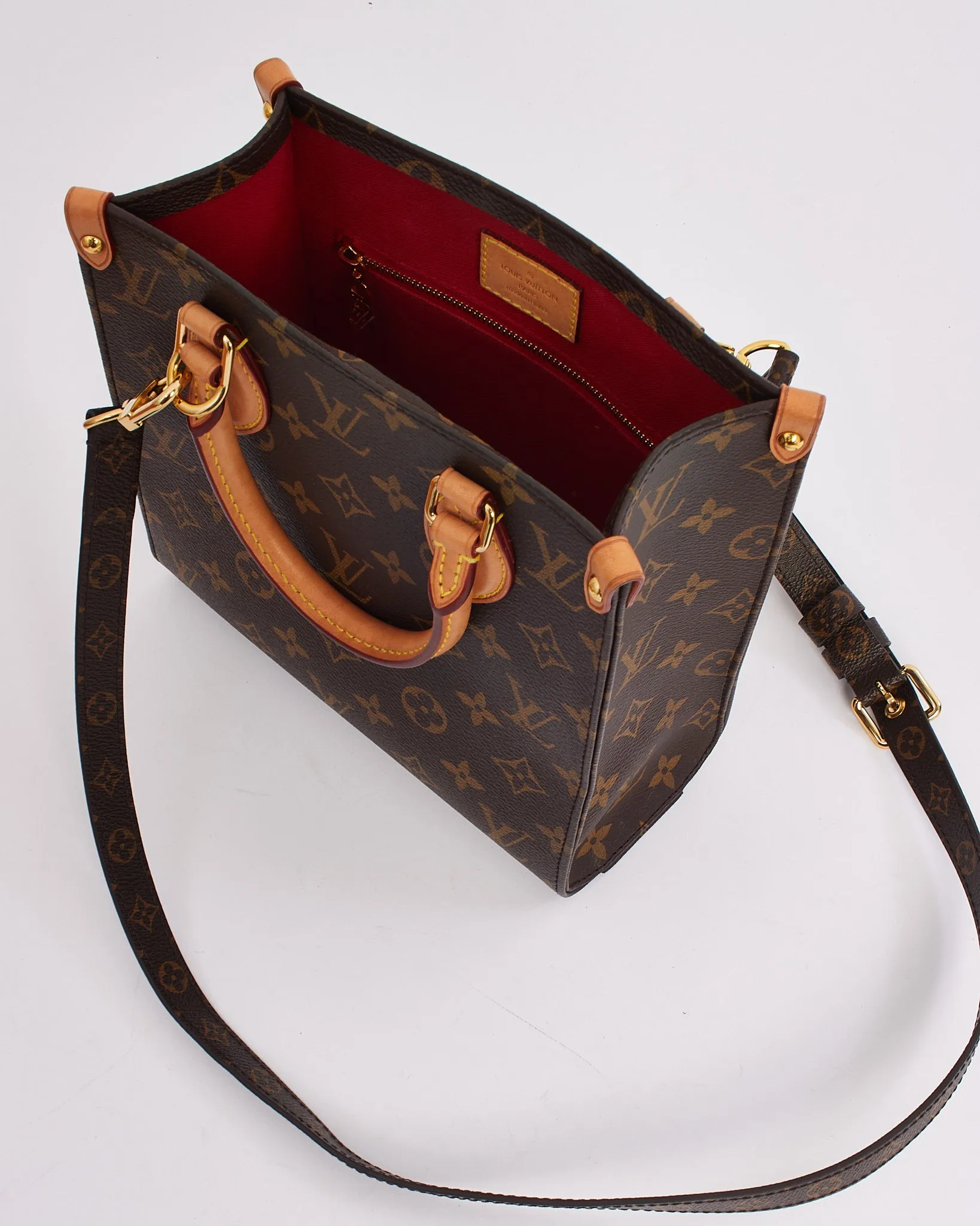 Louis Vuitton Monogram Canvas Sac Plat BB with Strap