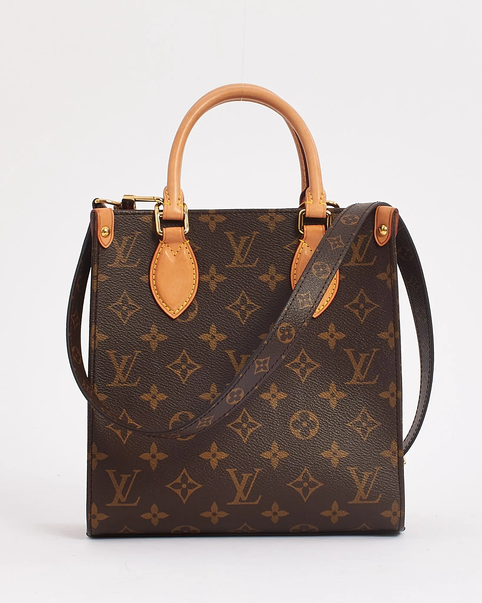 Louis Vuitton Monogram Canvas Sac Plat BB with Strap