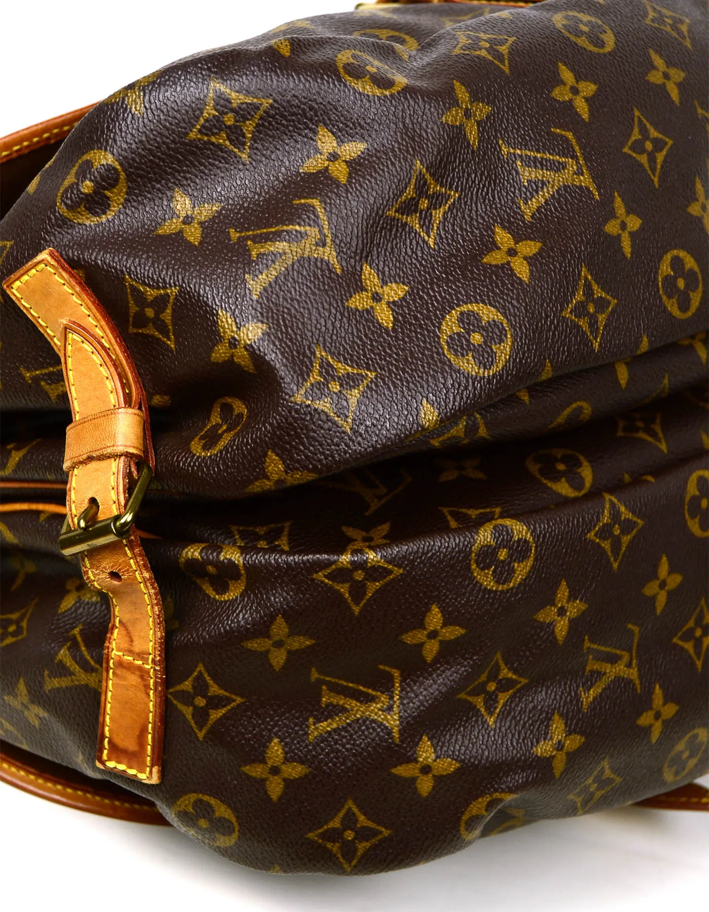 Louis Vuitton Monogram Saumur 35 Double Saddle Messenger Bag