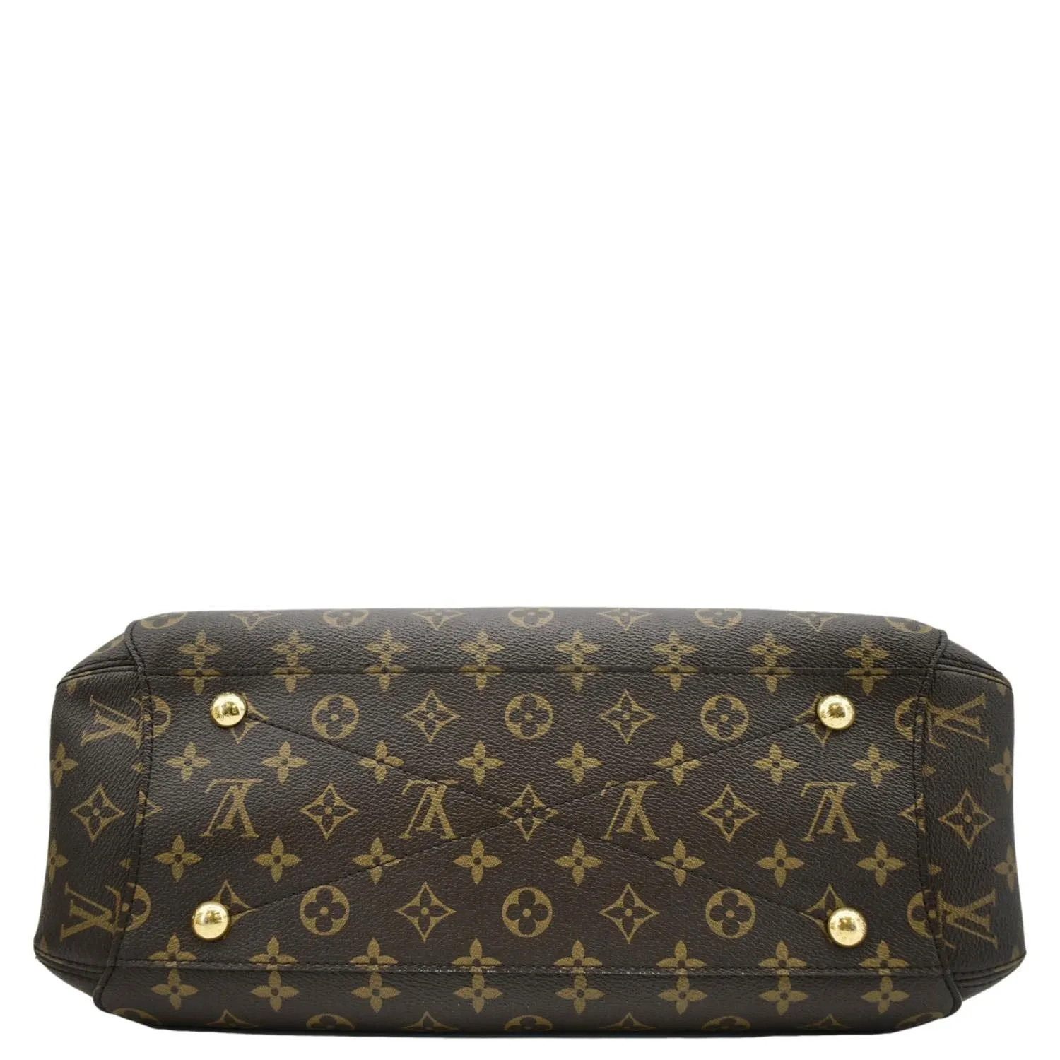 LOUIS VUITTON Montaigne GM Monogram Canvas Shoulder Bag Brown
