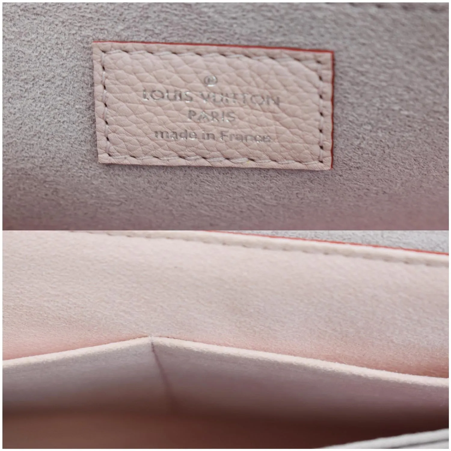 LOUIS VUITTON Mylockme Leather Crossbody Bag Pink