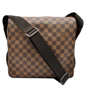 LOUIS VUITTON Naviglio Damier Ebene Messenger Bag Brown - 20% OFF