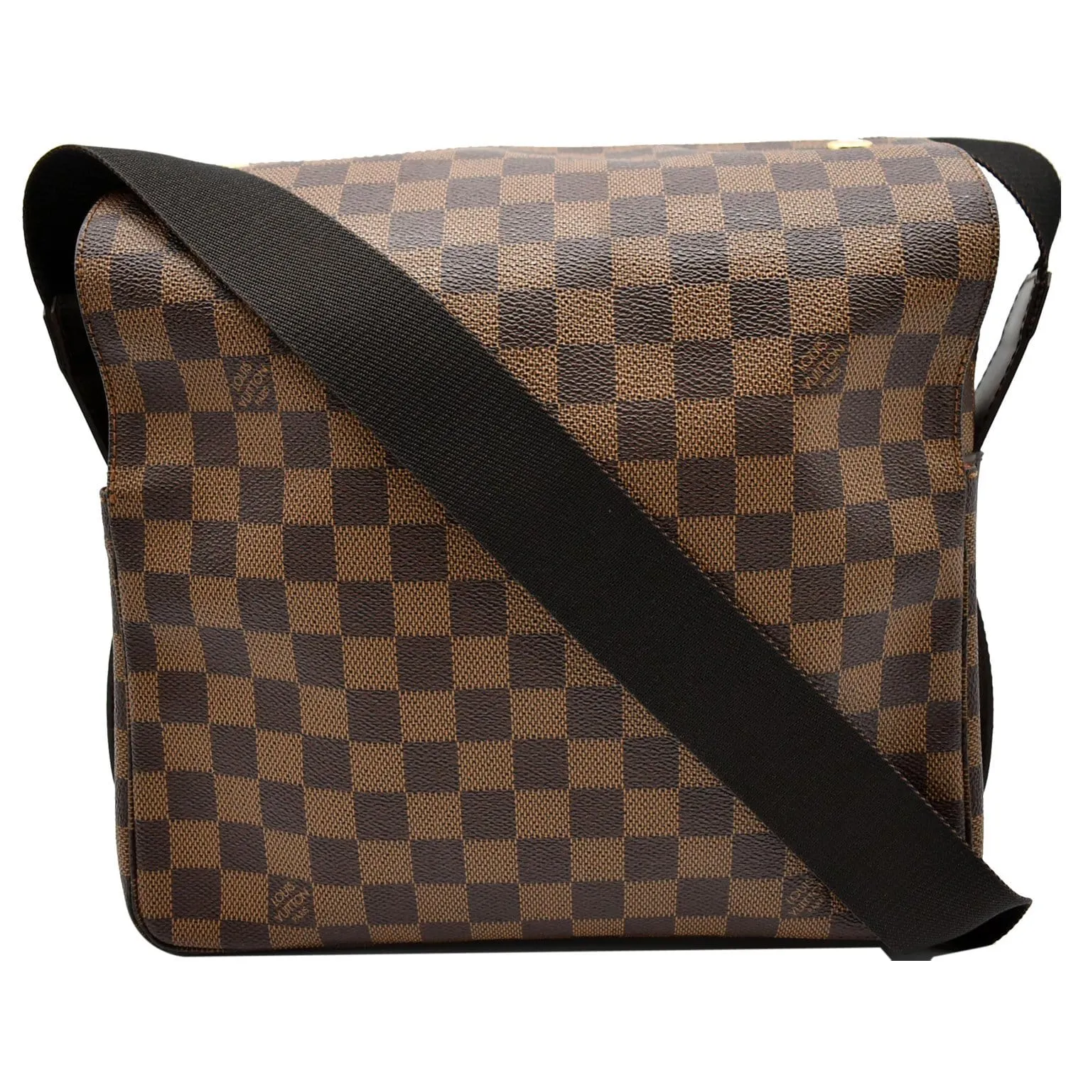 LOUIS VUITTON Naviglio Damier Ebene Messenger Bag Brown - 20% OFF
