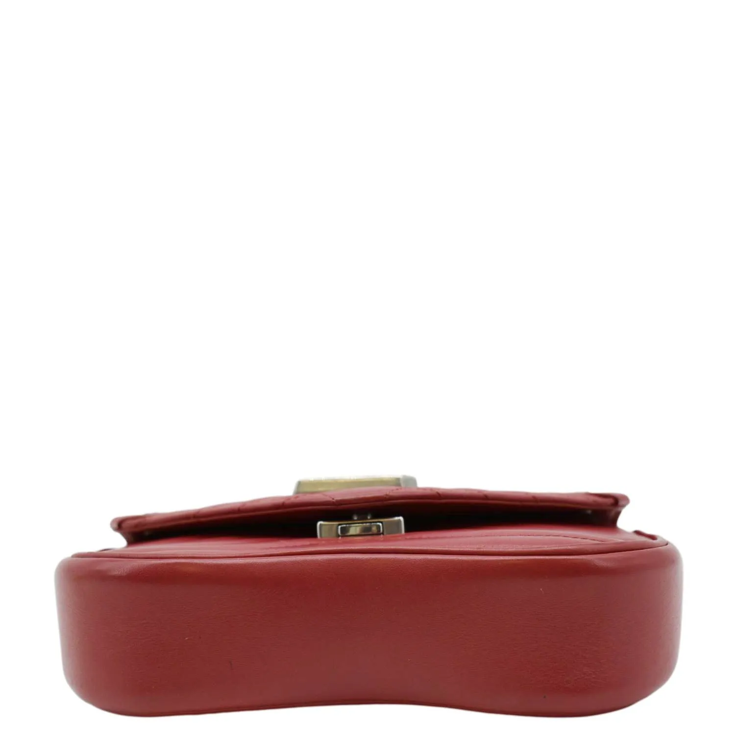 LOUIS VUITTON New Wave Chain MM Leather Shoulder Bag Red