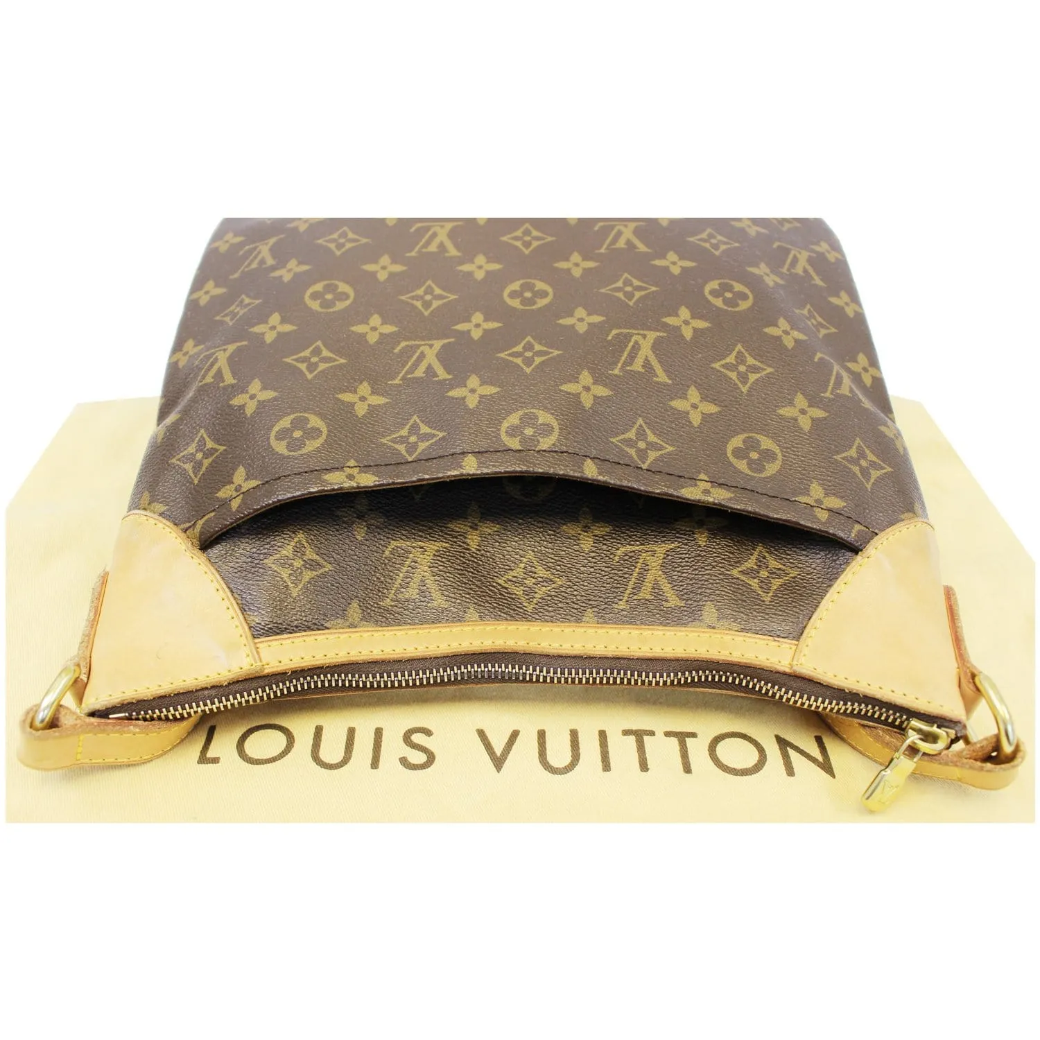 LOUIS VUITTON Odeon MM Monogram Canvas Shoulder Crossbody Bag Brown
