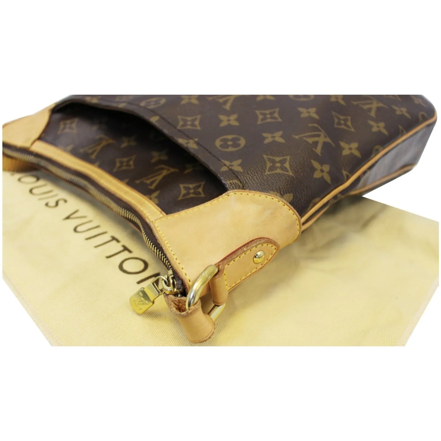 LOUIS VUITTON Odeon MM Monogram Canvas Shoulder Crossbody Bag Brown