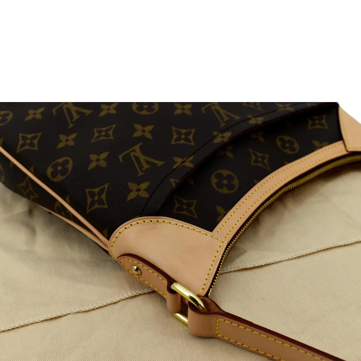 LOUIS VUITTON Odeon PM Monogram Canvas Crossbody Bag Brown