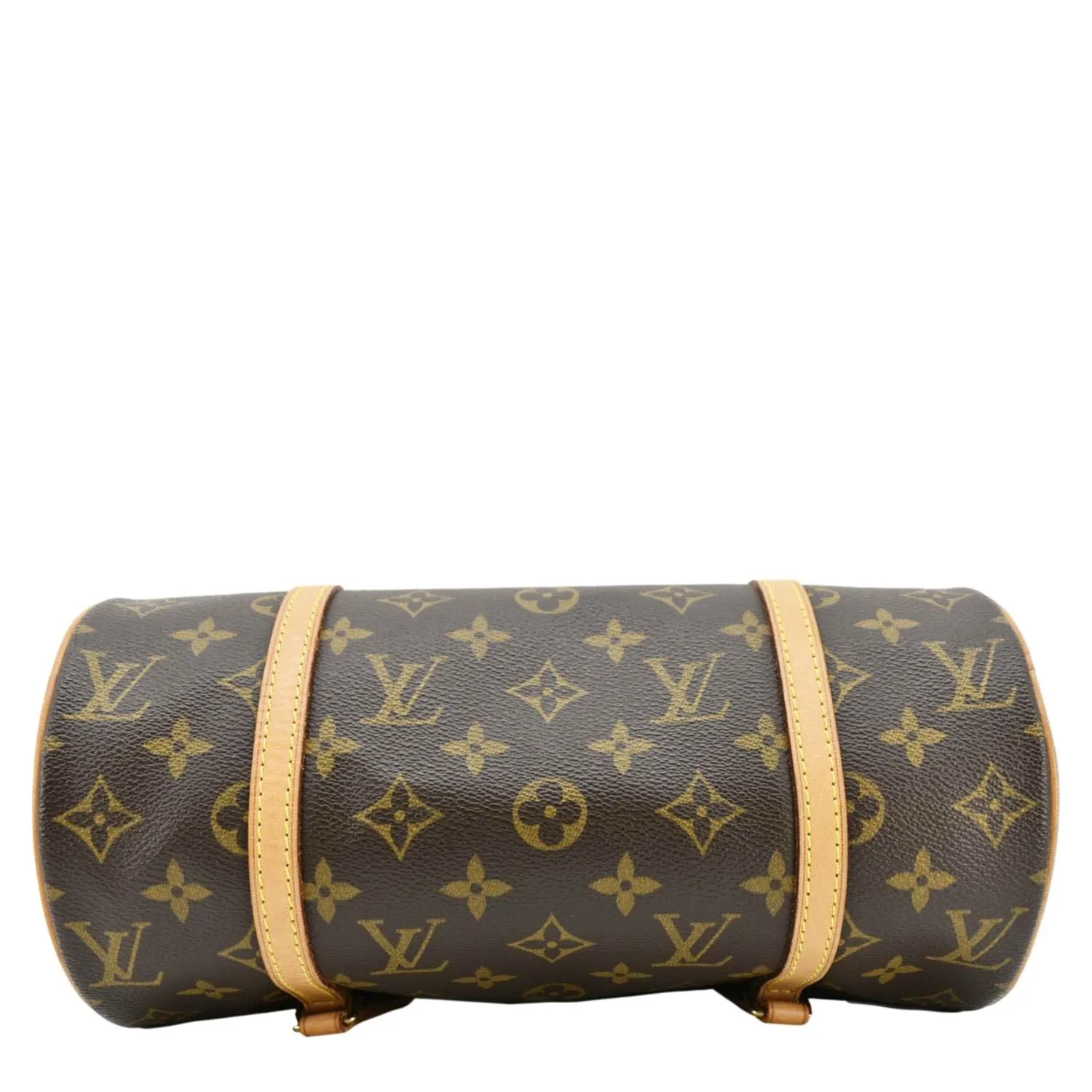 LOUIS VUITTON Papillon 26 Monogram Canvas Satchel Bag Brown