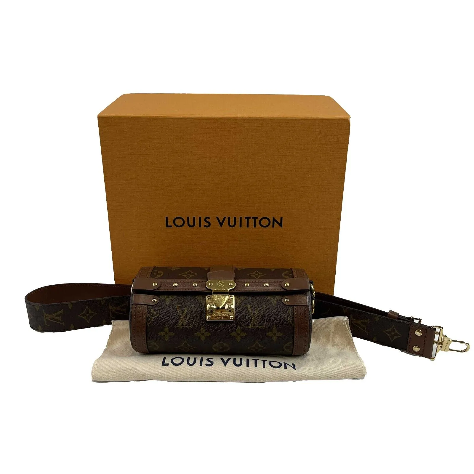 Louis Vuitton Papillon Trunk Monogram Canvas Brown Crossbody Handbag