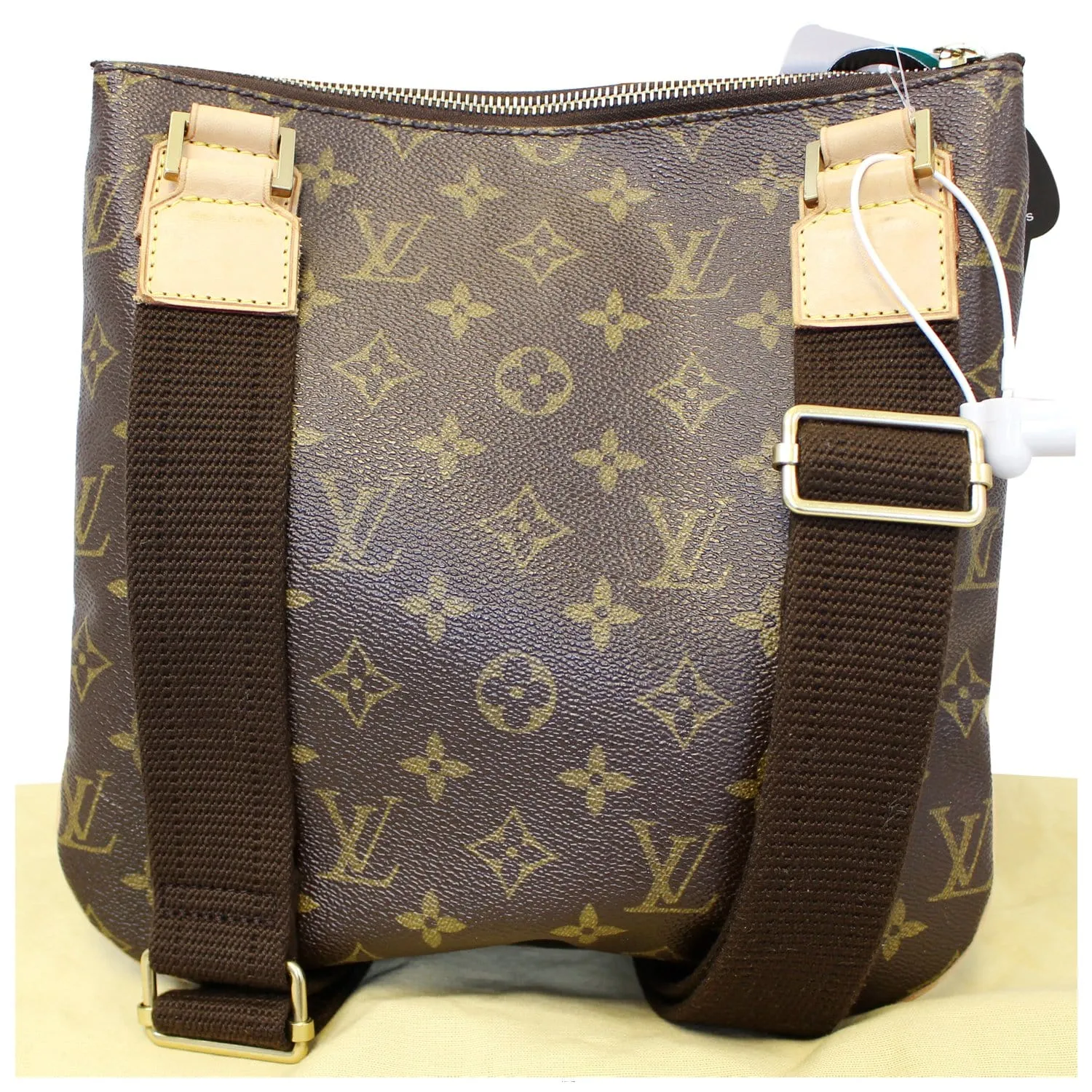 LOUIS VUITTON Pochette Bosphore Monogram Canvas Crossbody Bag