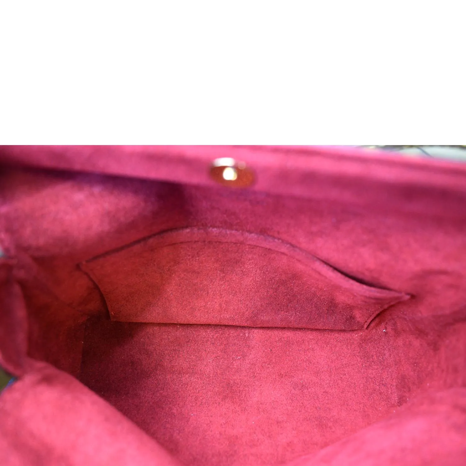 LOUIS VUITTON Recital Monogram Canvas Shoulder Bag Brown