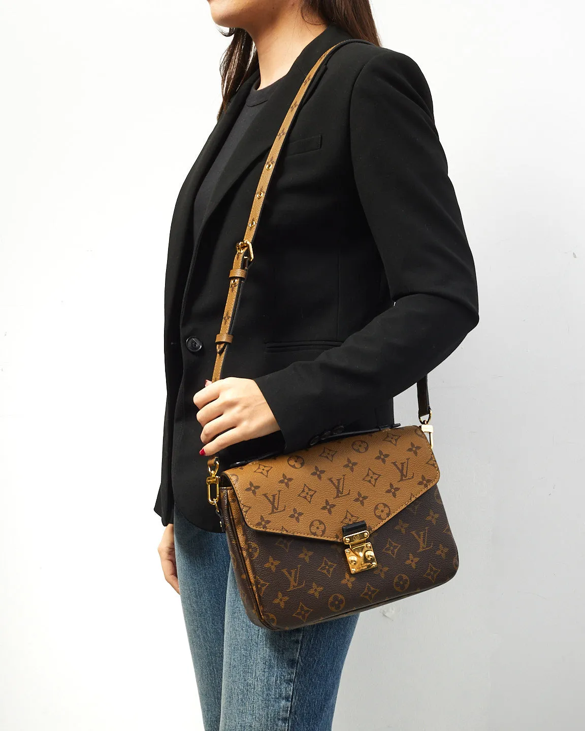Louis Vuitton Reverse Monogram Canvas Pochette Metis