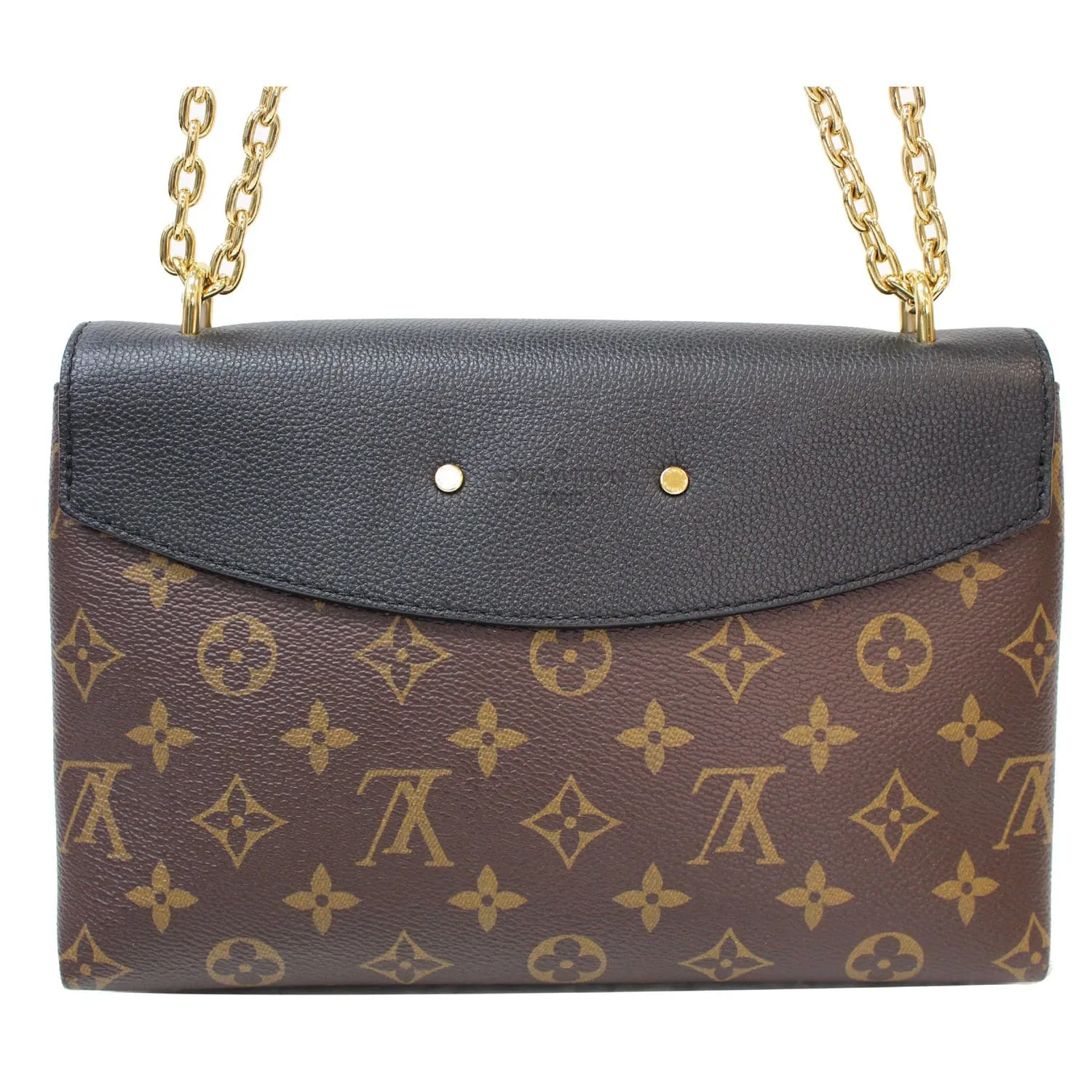 LOUIS VUITTON Saint Placide Monogram Canvas Shoulder Crossbody Bag Black