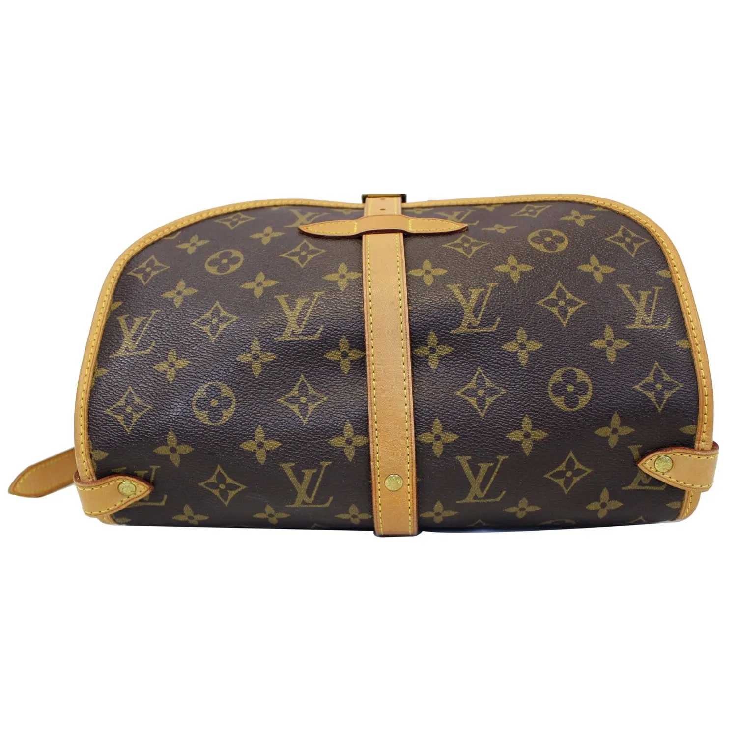 LOUIS VUITTON Saumur 30 Monogram Canvas Shoulder Bag Brown