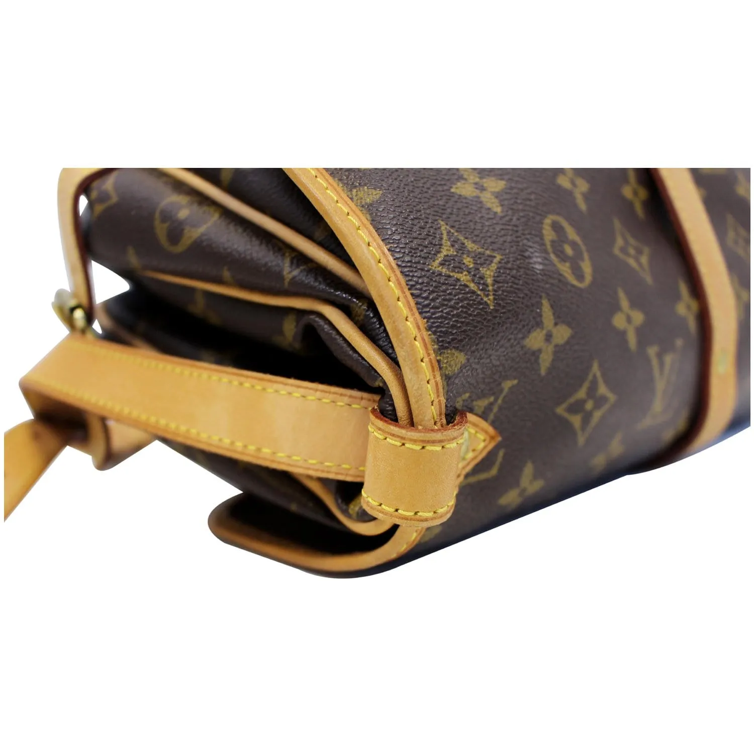 LOUIS VUITTON Saumur 30 Monogram Canvas Shoulder Bag Brown