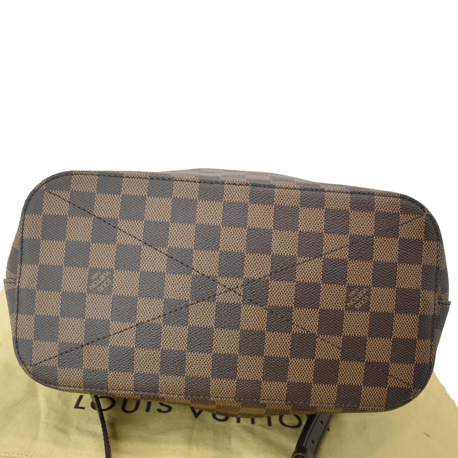 LOUIS VUITTON Siena PM Damier Ebene Shoulder Bag Brown