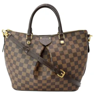 LOUIS VUITTON Siena PM Damier Ebene Shoulder Bag Brown