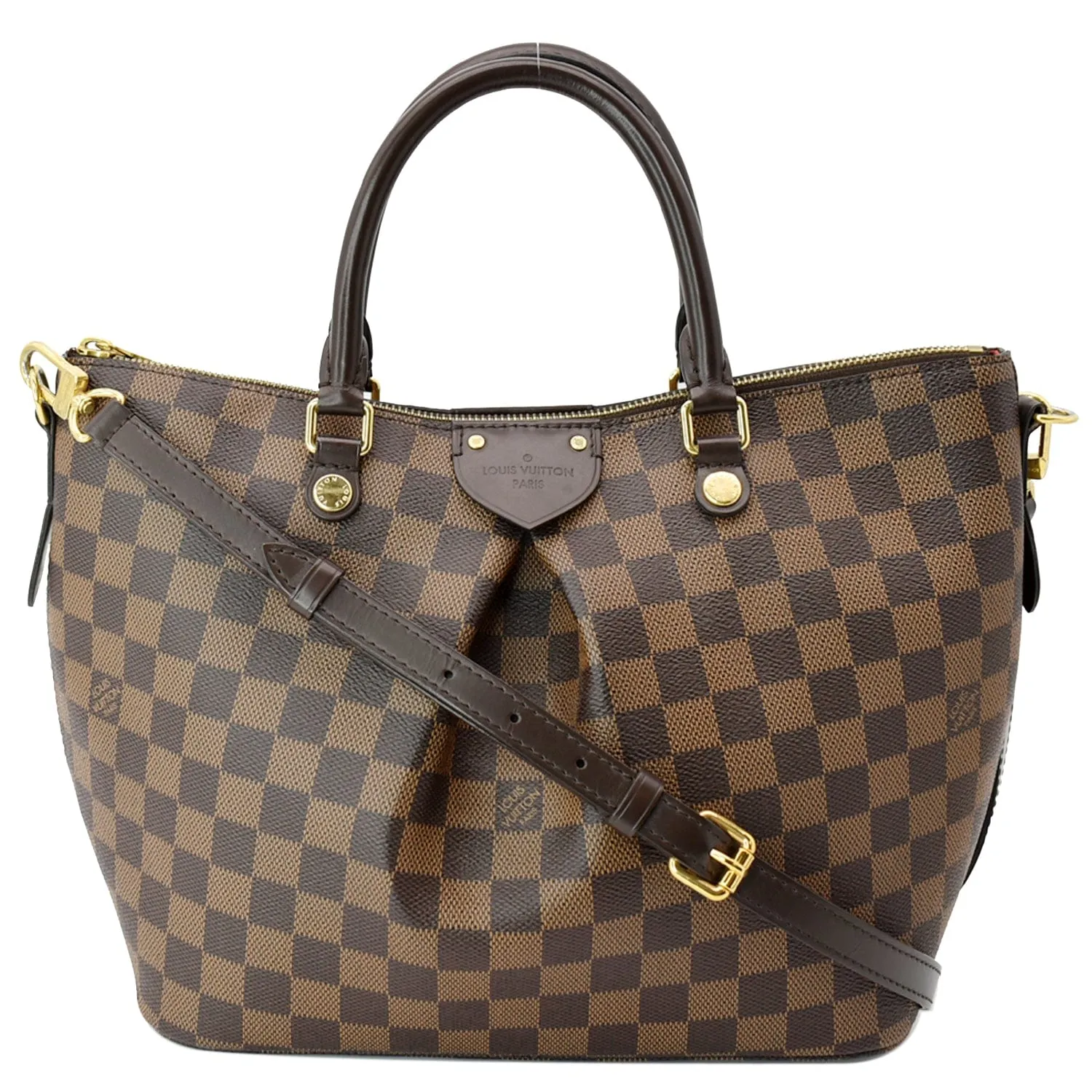 LOUIS VUITTON Siena PM Damier Ebene Shoulder Bag Brown