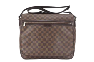 LOUIS VUITTON SPENCER DAMIER EBENE MESSENGER BAG GOLD HARDWARE NO DUST COVER