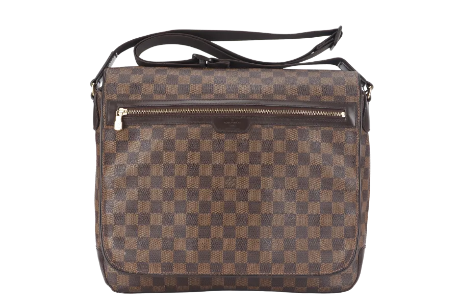 LOUIS VUITTON SPENCER DAMIER EBENE MESSENGER BAG GOLD HARDWARE NO DUST COVER