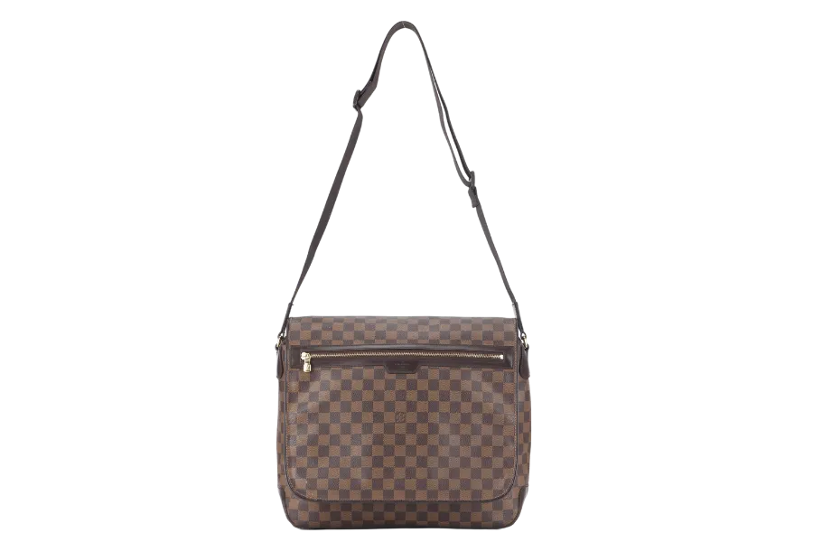 LOUIS VUITTON SPENCER DAMIER EBENE MESSENGER BAG GOLD HARDWARE NO DUST COVER