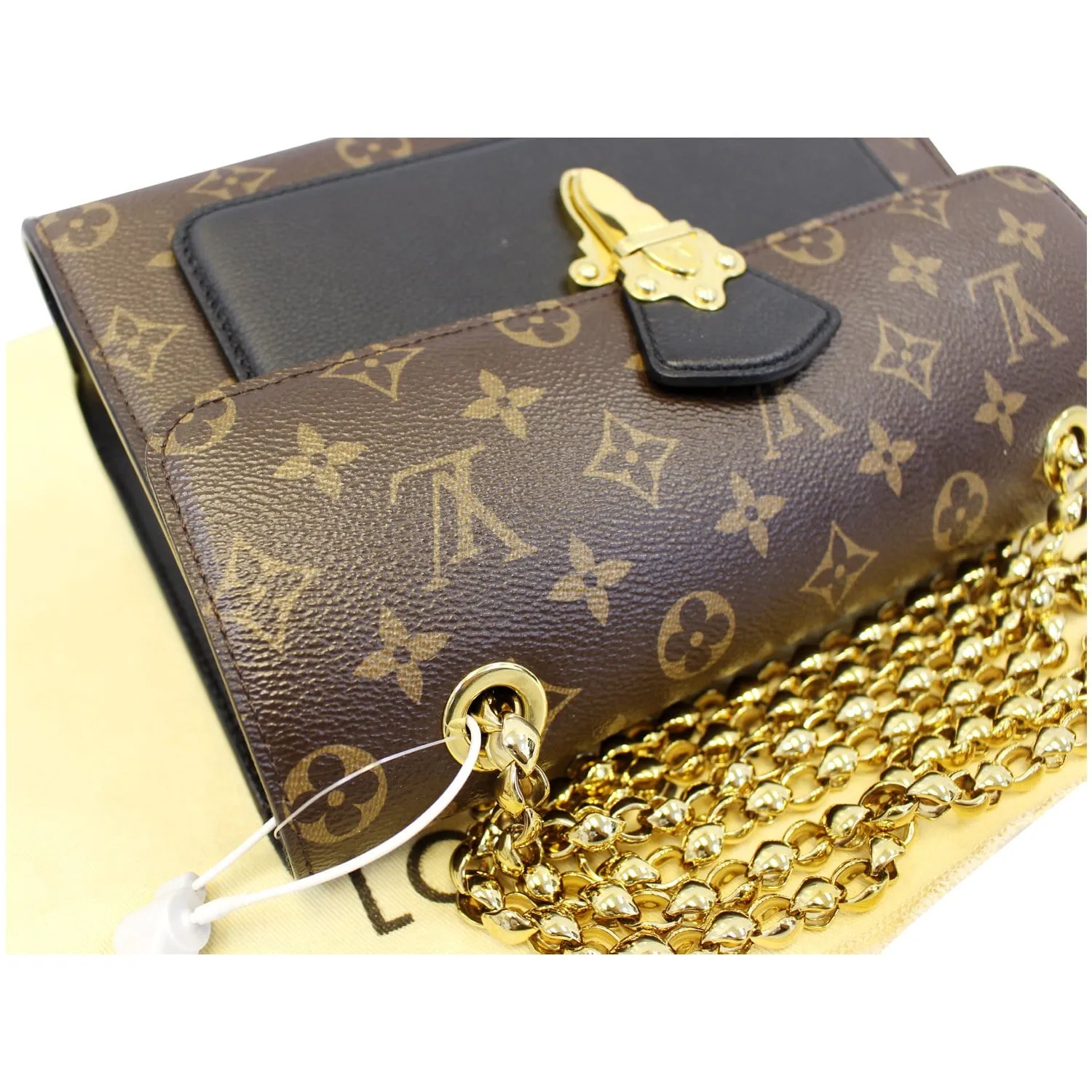 LOUIS VUITTON Victoire Monogram Canvas Shoulder Crossbody Bag Noir