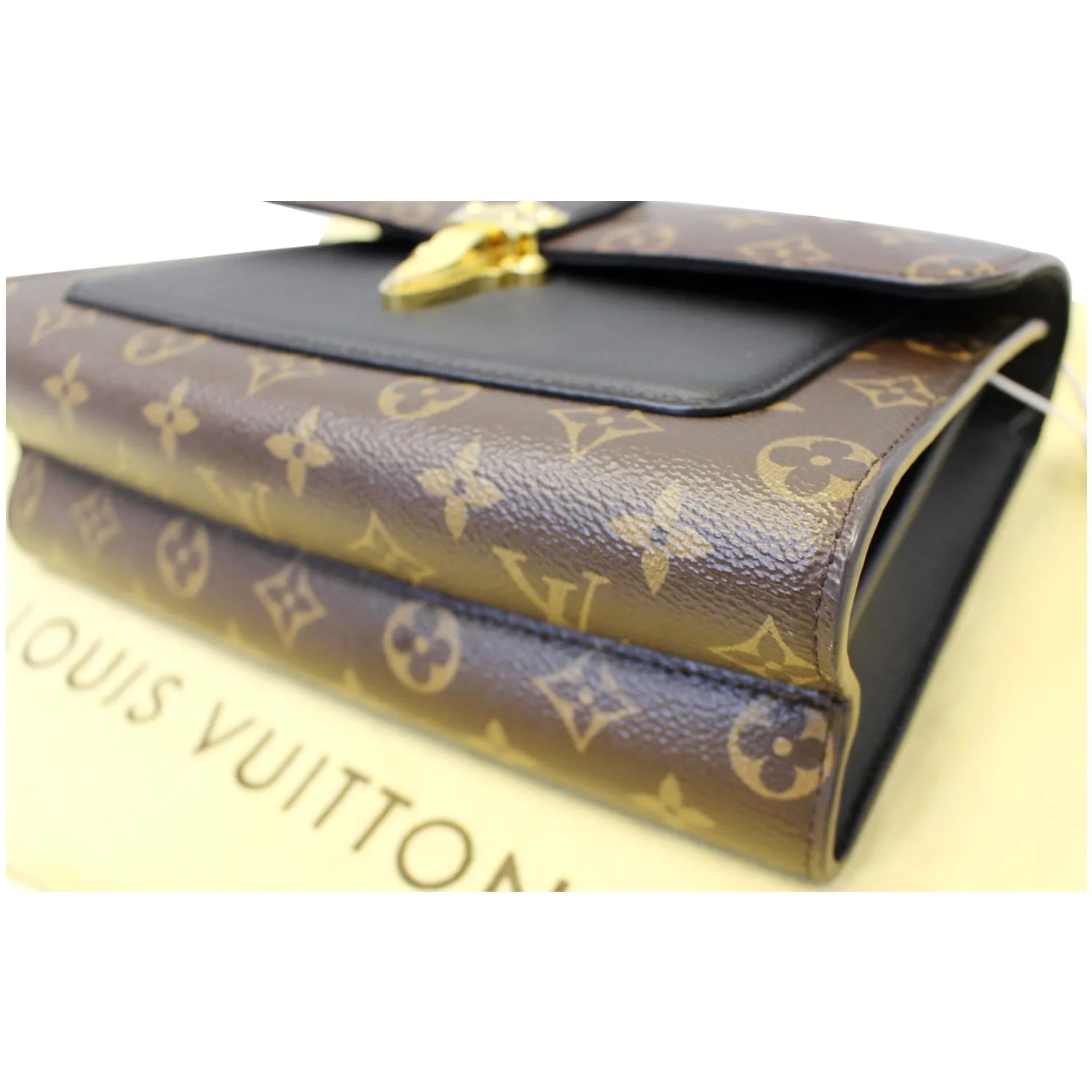 LOUIS VUITTON Victoire Monogram Canvas Shoulder Crossbody Bag Noir