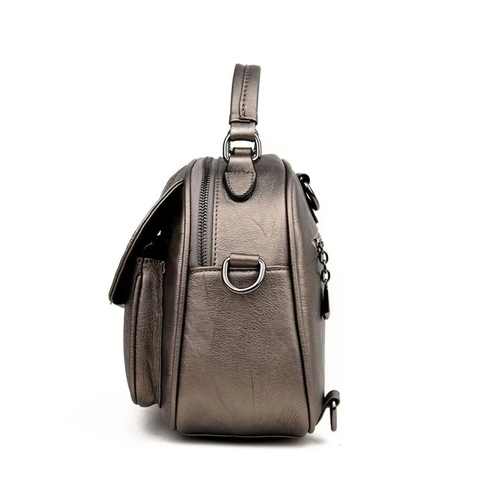 <bold>Messenger  / Crossbody Bag  <br>Vegan-Leather