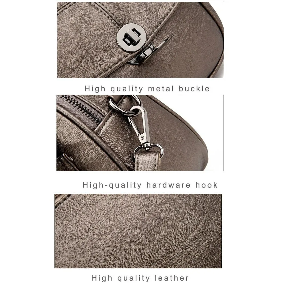 <bold>Messenger  / Crossbody Bag  <br>Vegan-Leather