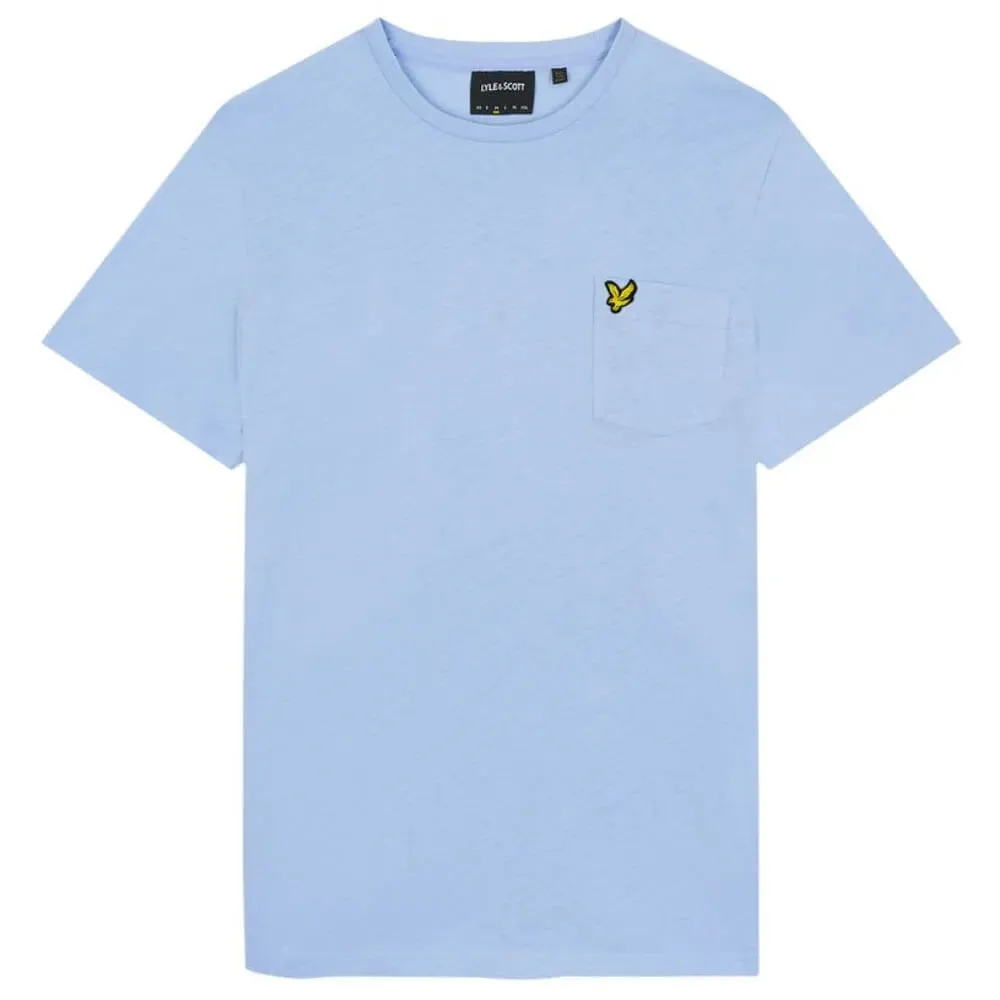 Lyle & Scott Pocket T-Shirt In Light Blue