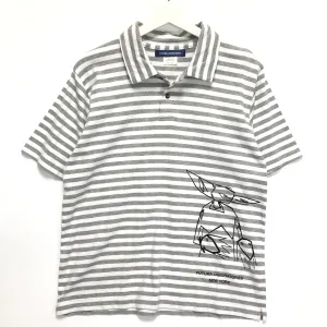 [M] Futura Laboratories Pointman Striped Polo Shirt