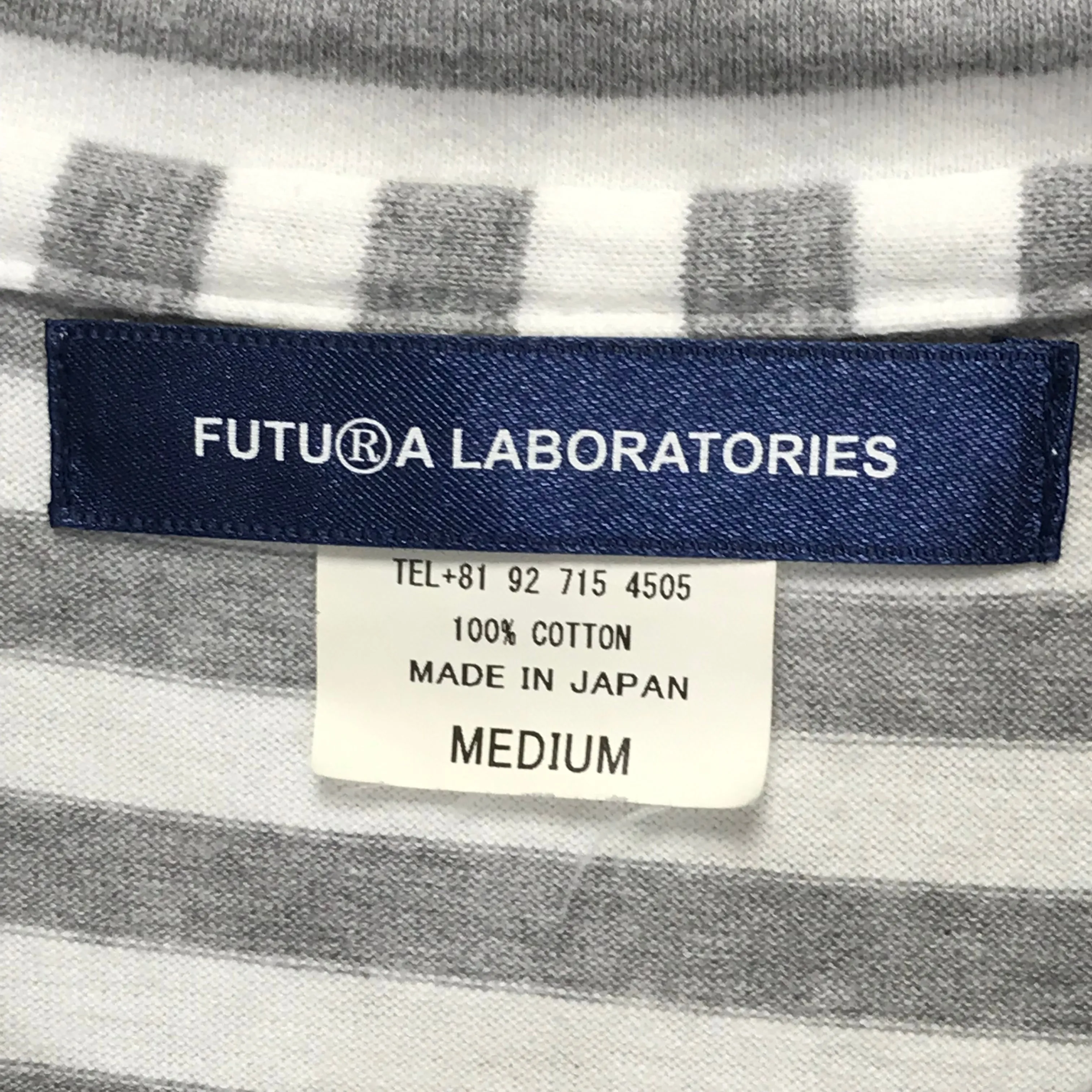 [M] Futura Laboratories Pointman Striped Polo Shirt