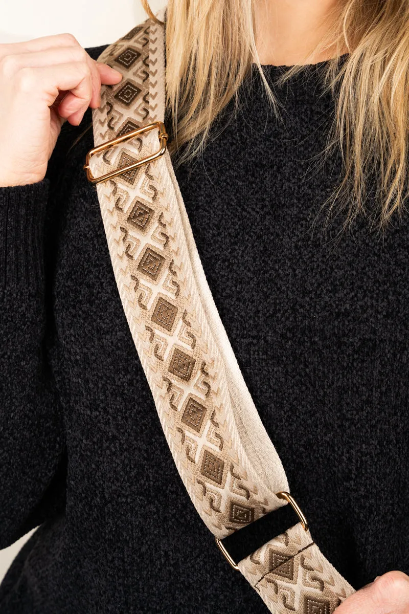 Maddex Guitar Strap Dark Brown Dani Crossbody