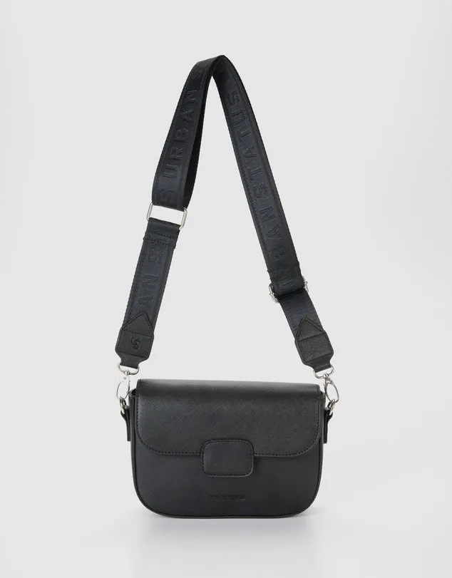 MADDISON Flap Crossbody Bag Black