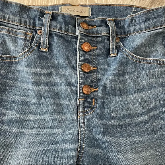 Madewell 10&quot; High-Rise Skinny Jeans: Chewed-Hem Edition  Item G9219
